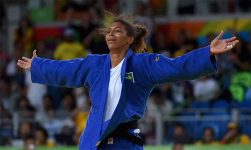 Chiến thắng của Rafaela mang lại cảm xúc đặc biệt cho người dân Brazil. Ảnh: EPA